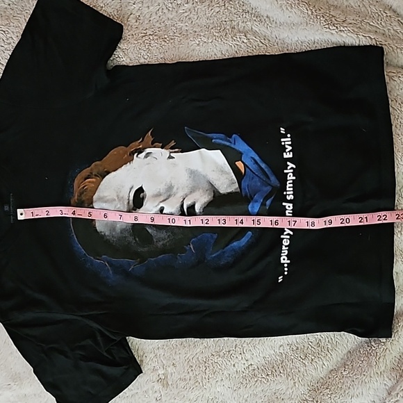 Michael Myers SM - "Purely & Simply Evil" Black T-shirt - Picture 4 of 8